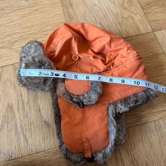 Paul Leinburd for Crowncap Rabbit Fur Trapper Hat Hunting Orange Warm Crown Cap - Picture 2 of 9